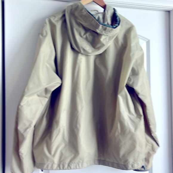 Vintage Eddie Bauer outdoor outfitter khaki anorak zip up hooded jacket large - Picture 5 of 7